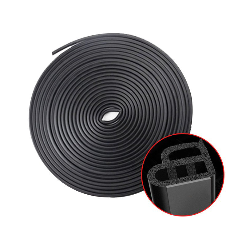 5m Car Door Hood Seal Strip Edge Noise Insulation Sealing Double-layer  L-shaped