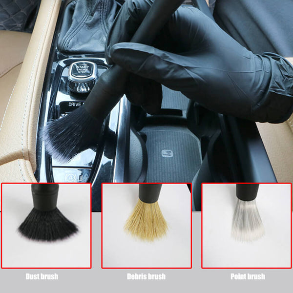 3Pcs Car Detailing Brushes Multifunctional Cleaner Air Outlet Cleaning –  SEAMETAL