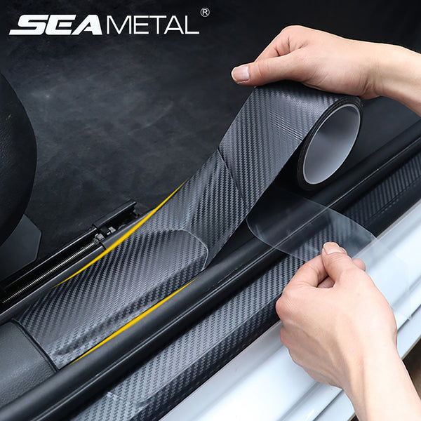 Car Door Scratch Resistant Sticker 3D Carbon Fiber Car Trunk Protectio –  SEAMETAL