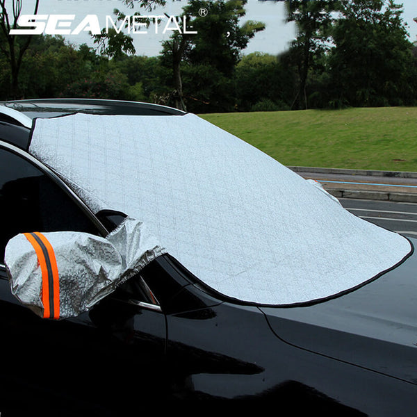 Magnetic Car Windshield Snow Cover with Side Mirror Covers for Ice Sno –  SEAMETAL