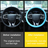 SEAMETAL Silica Gel Car Steering Wheel Covers Interior Auto Steer Cover Protector