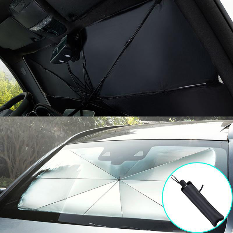 Car Windshield Sun Shade, Auto Front Window Sunshade Umbrella