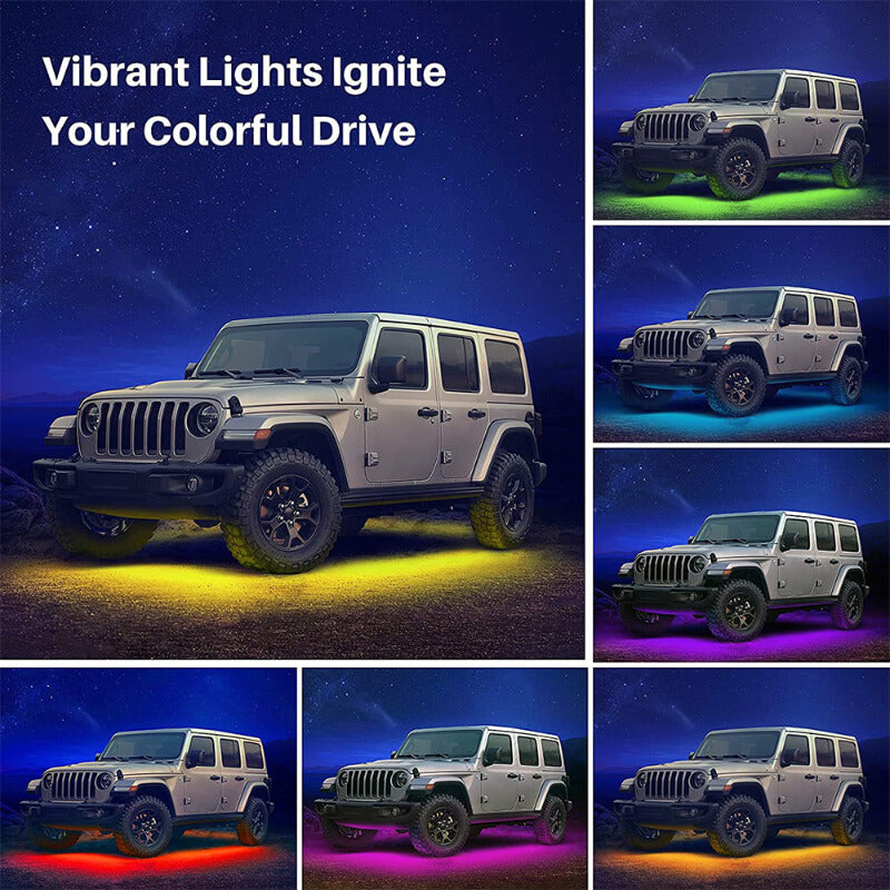 Car Led Underglow Lights For Trucks App Control Rgb Atmosphere