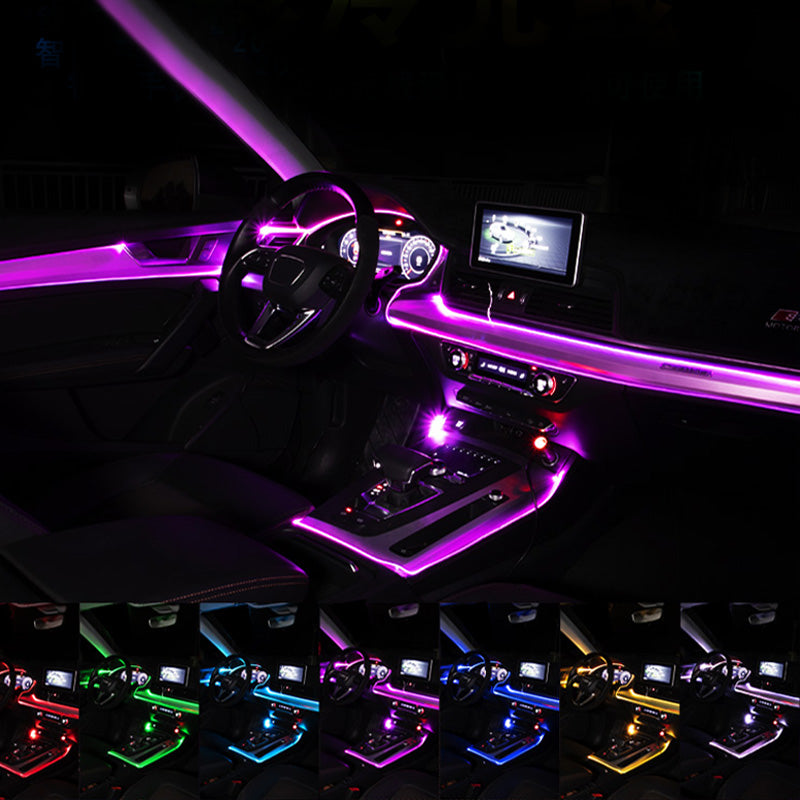Car EL Neon Strip Light Car Ambient Light With 12V Cigarette