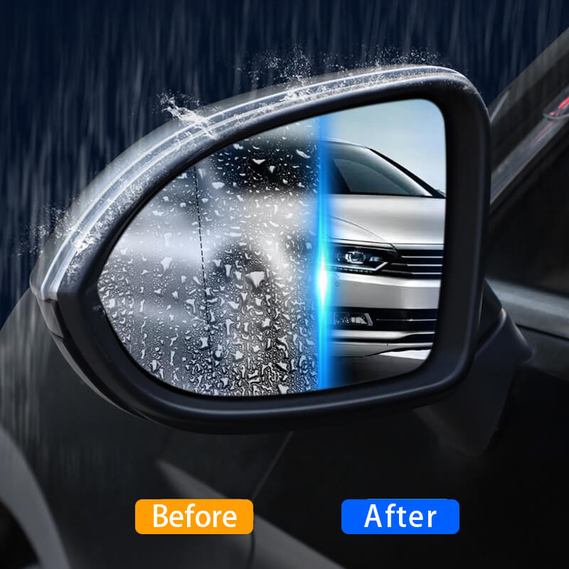Car Accessories Rearview Mirror Film Rainproof Waterproof Mirror Film Anti  Fog Clear Nano Coating Car Film for Car Rear View Mirrors Side Windows (2