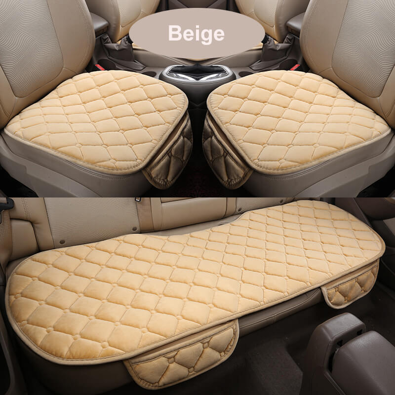 Car Seat Cover Winter Warm Universal Seat Cushion Anti-slip Front