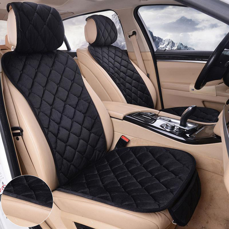 Black Cat Pattern Car Seat Covers Front Chair Cushion Protector