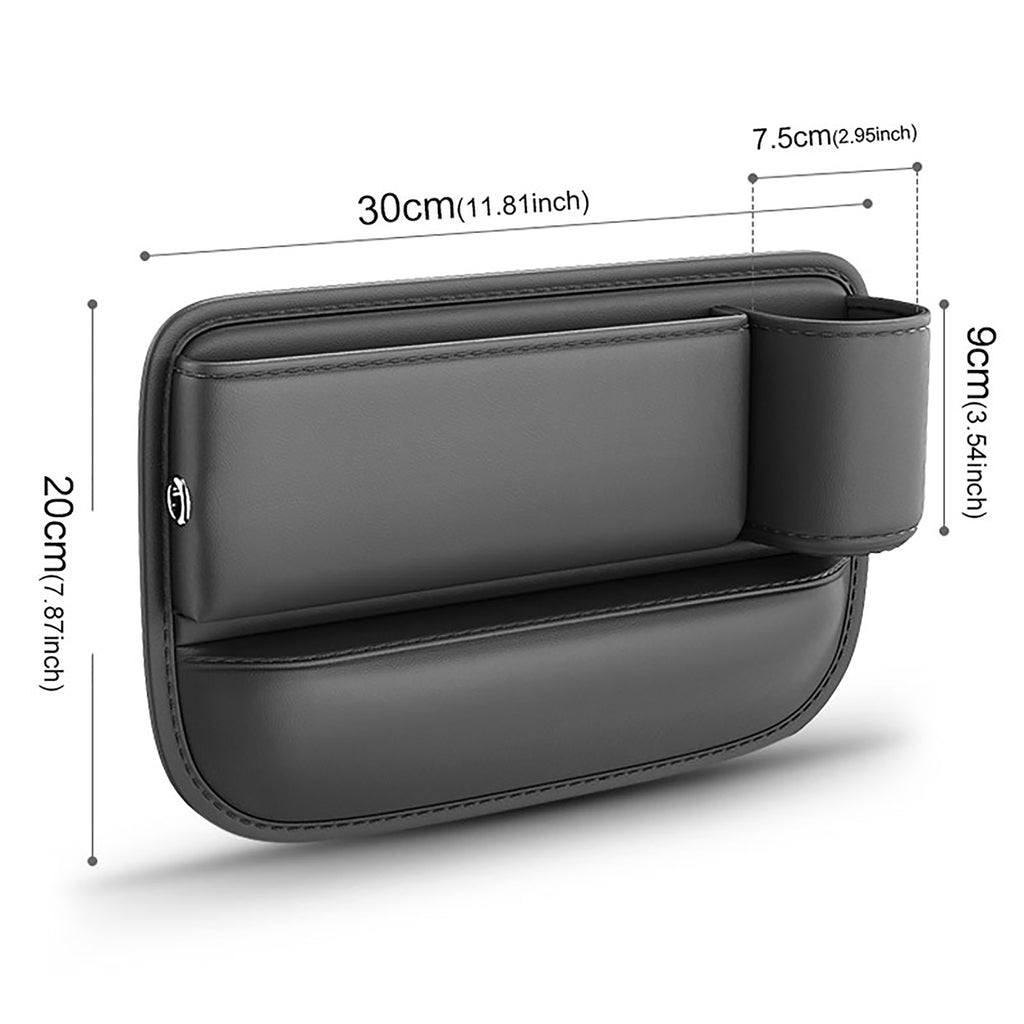 Console Side Pocket Organizer Car Seat Gap Filler w/ Cup Holder For Phones  Keys