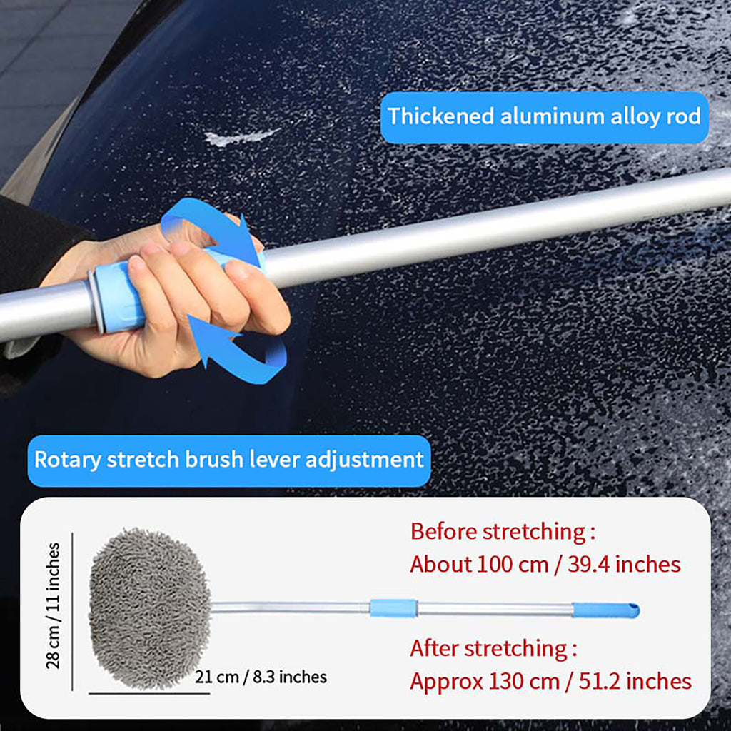 Car Cleaning Brush Sponges Durable Handle Mop Aluminum Auto Wash Accessories