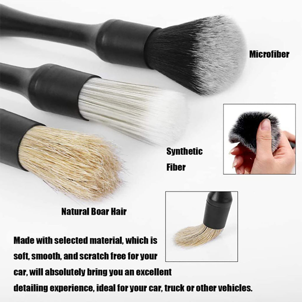 3Pcs Car Detailing Brushes Multifunctional Cleaner Air Outlet