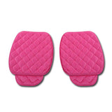 Universal Warm Car Seat Cover Front-Row Seat Checkered Cushion