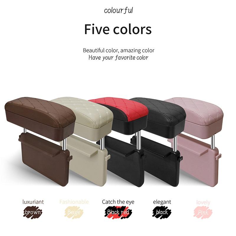 PU Leather Car Armrest Seat Box Cover Protector Universal Fit All Cars –  SEAMETAL